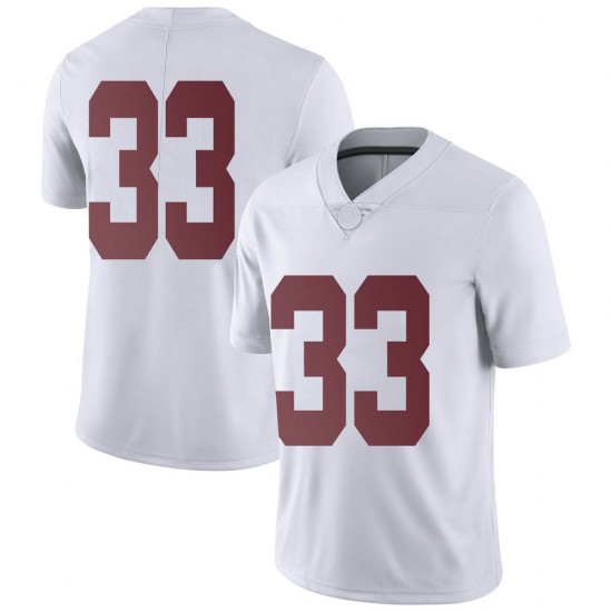 Alabama Crimson Tide Youth Jackson Bratton #33 No Name White NCAA Nike Authentic Stitched College Football Jersey TO16L07VV